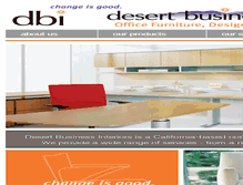 Tablet Screenshot of desertbusinessinteriors.com